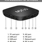 MX10 Smart Android TV Box: 4K Ultra HD Streaming, Quad Core WiFi