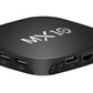 MX10 Smart Android TV Box: 4K Ultra HD Streaming, Quad Core WiFi